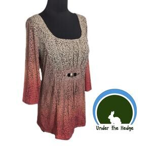 JH Collectibles Gradient Animal Print Embellished Top Medium grunge whimsigoth